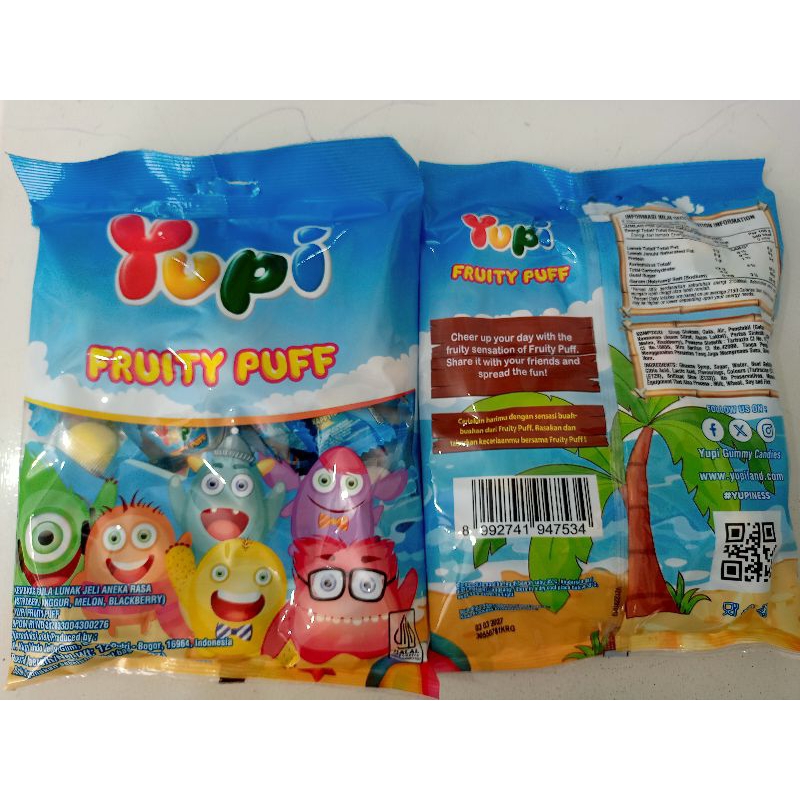 

PERMEN YUPI FRUITY PUFF 120GR