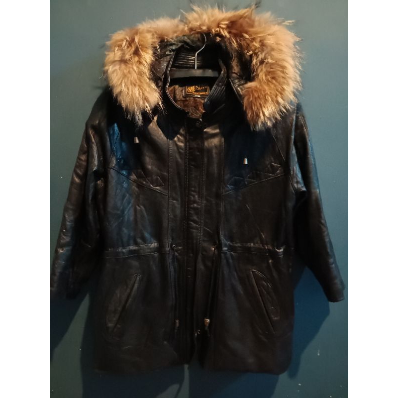 Leather Jacket Long Coat winter