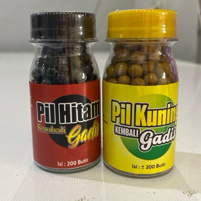 pil hitam dan pil kuning