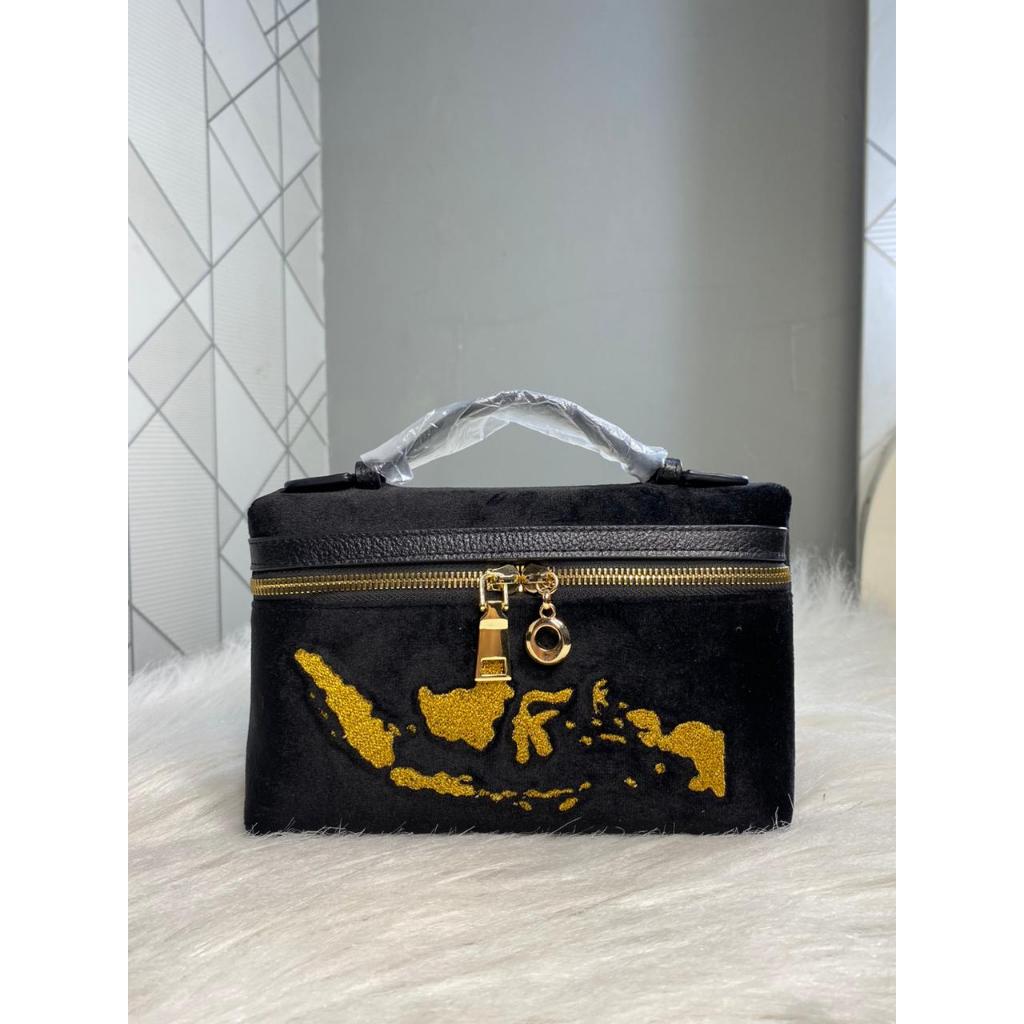 Hand Bag Wanita Bordir Motif Peta Indonesia | Tas Jinjing Wanita Bahan Premium zO's The Label