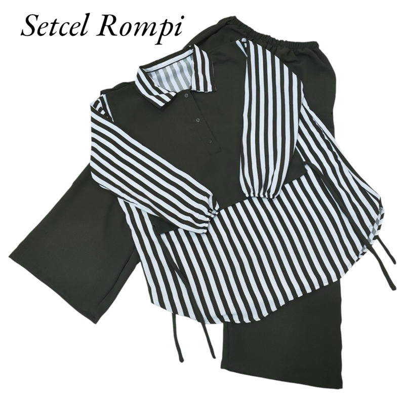 Setelan Rompi Jumbo Ld120/XXL Crincle Wanita Terbaru Termurah /Oneset kemeja /Terlaris