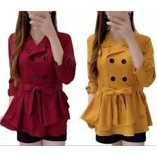 Blouse Atasan Kemeja Wanita Casual Murah Baju Polos Korean Style Basic fashion Muslim Hijabers 0100