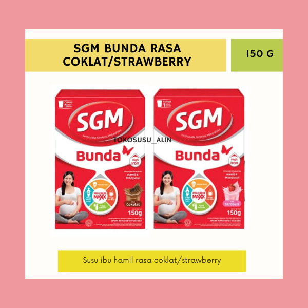 SGM BUNDA 150 G/SUSU IBU HAMIL DAN MENYUSUI RASA COKLAT STRAWBERRY