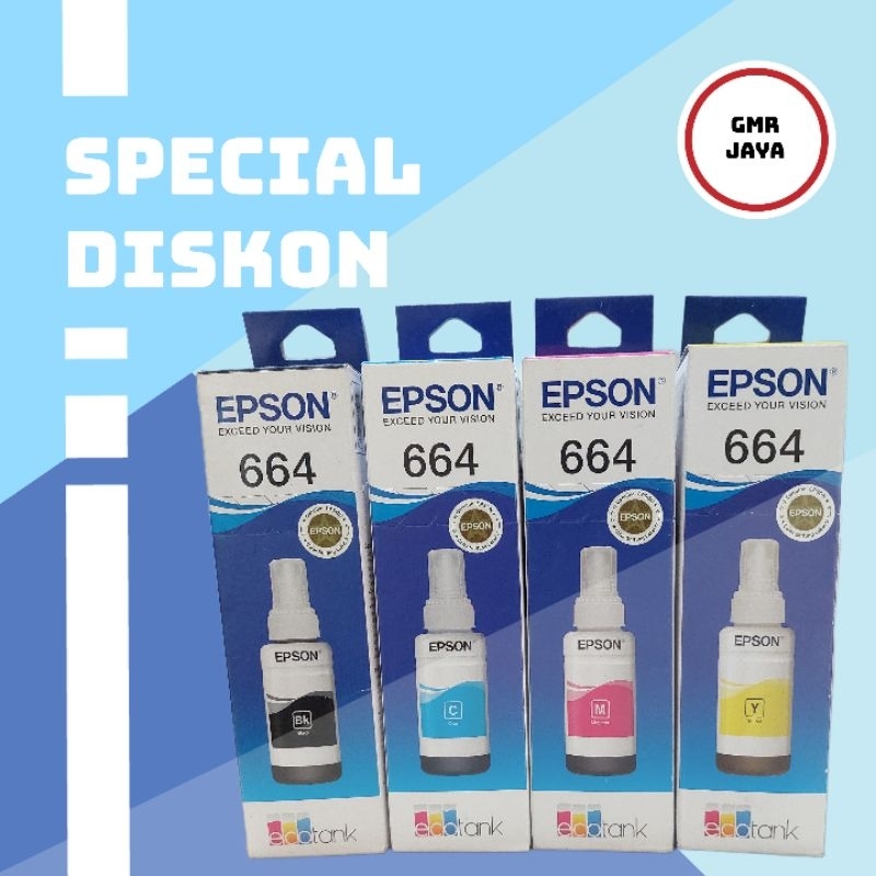 Tinta epson 664 original 70ml / Tinta printer epson l360 l120 l210