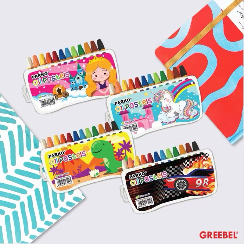 

PARKO Crayon Krayon 12 Warna / Crayon Oil Pastel 12 / Crayon 12 (12C Parko)