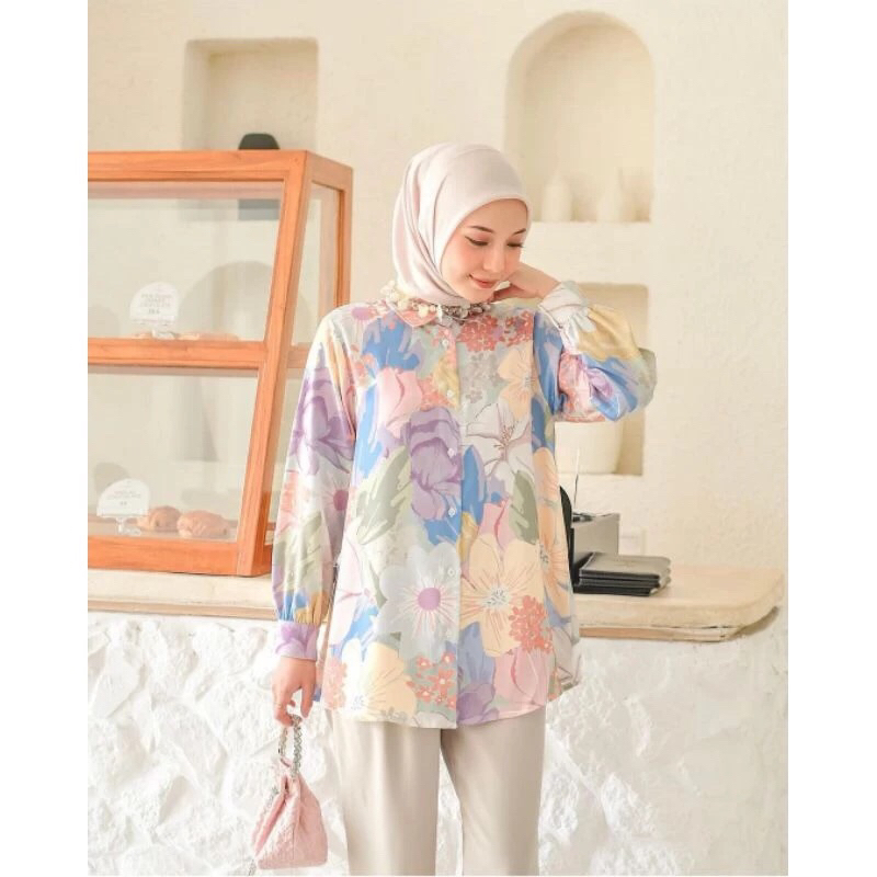 GARDENIA FLORAL SIGNATURE BLOUSE ORI BY KIENKA OFFICIAL UK L