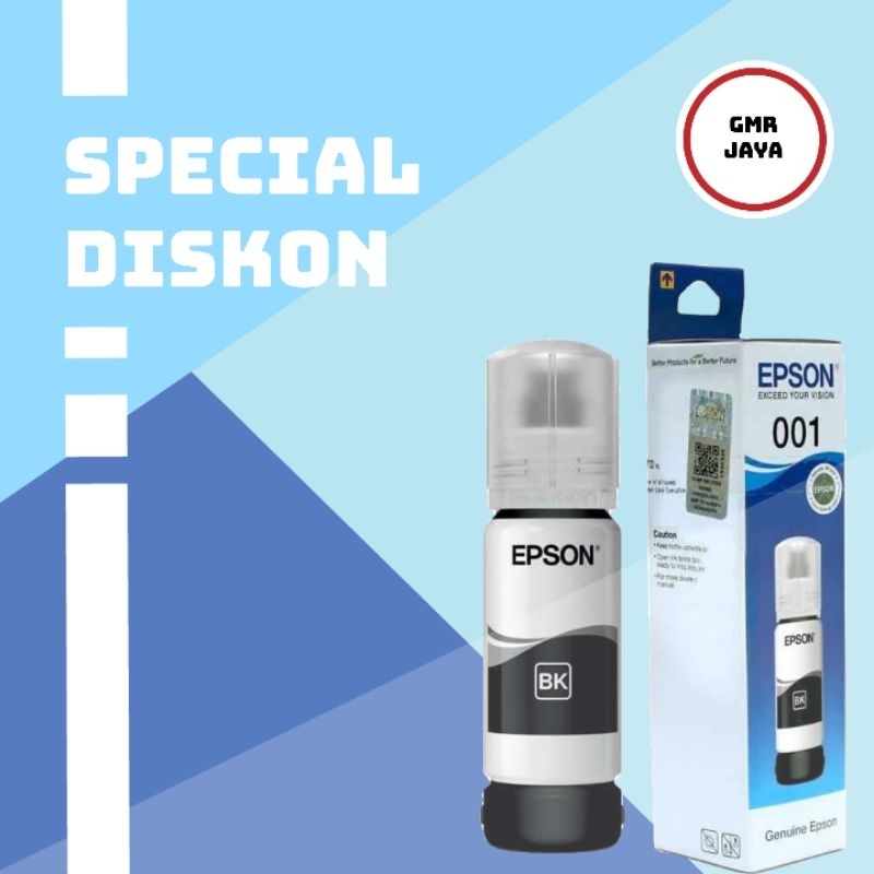 Tinta epson 001 black original / Tinta printer epson l4150 black 001