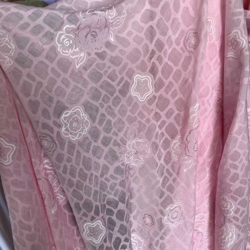 kain katun motif bunga / kain katun semi sutra premium