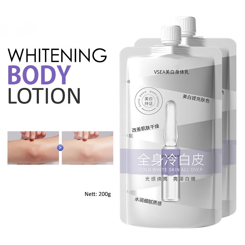 VSEA Lotion Whitening Cream Handbody Pemutih Badan Permanen Cepat 200g