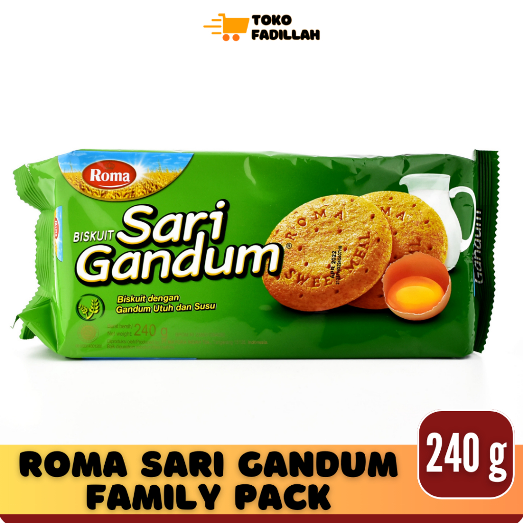 

Roma Biskuit Sari Gandum Family Pack 240 gr