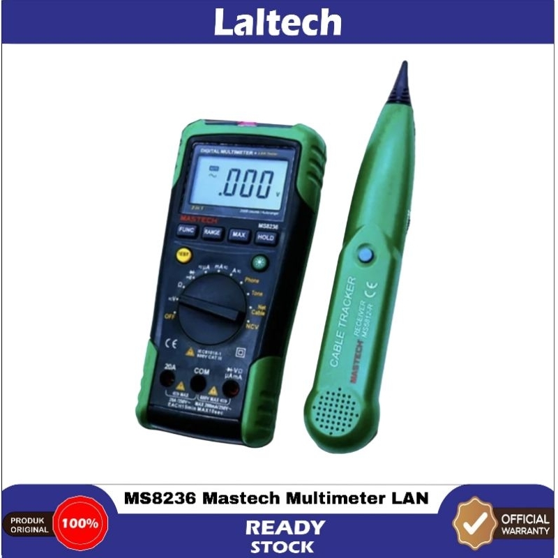 MS8236 Mastech Multimeter LAN Cable Tracker Wire Network Tester Kabel