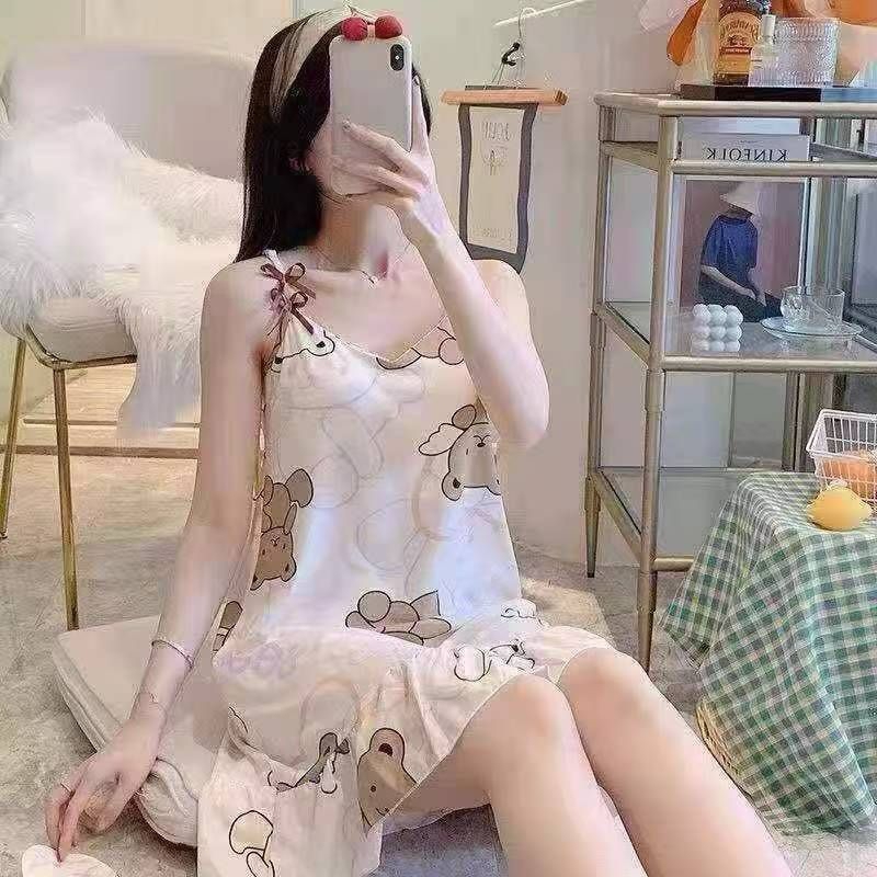 Daster tali satu cup bra Import/daster tanktop cup bra import