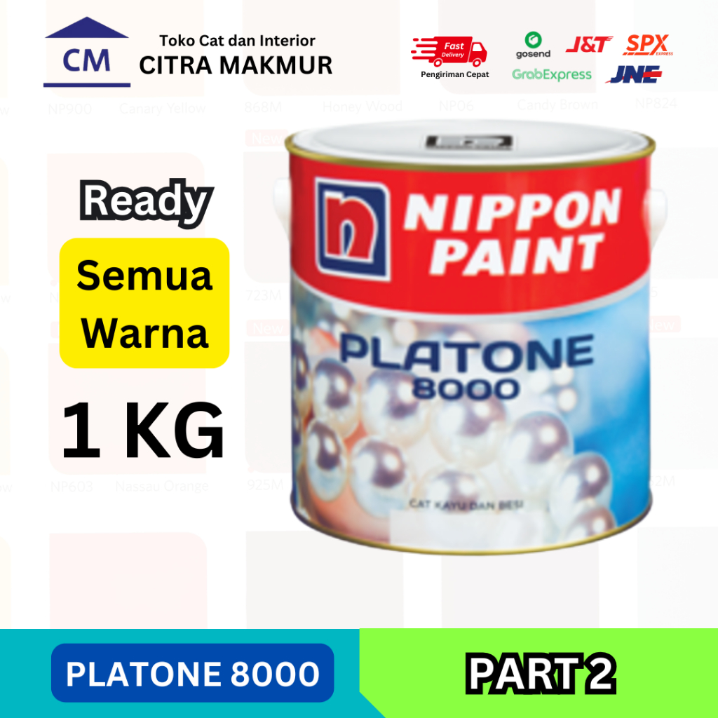 PLATONE 8000 1 Kg  -- Ready Semua Warna Nippon Platone (Part 2)