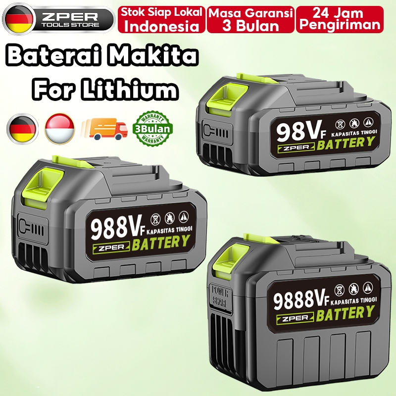 PROMO ZPER Bor Baterai Makita For Lithium Tools Batre Impact Baterai Battery