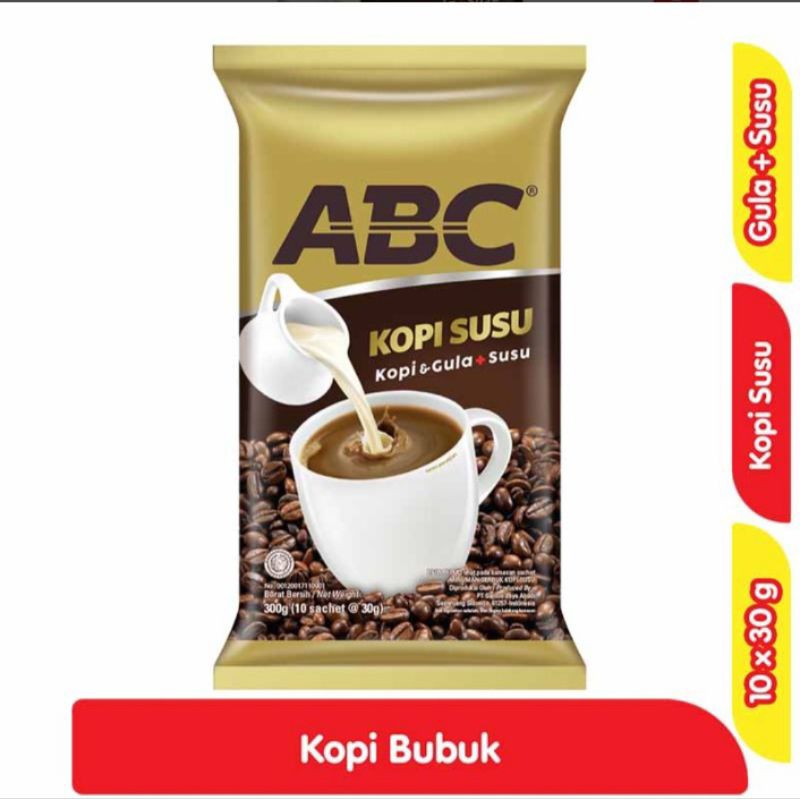 

ABC Kopi Susu Instan 10 x 30 g