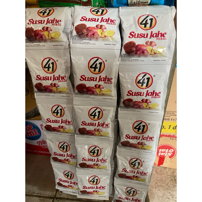 

Susu Jahe Merah 41 (1 renceng isi 10pcs)