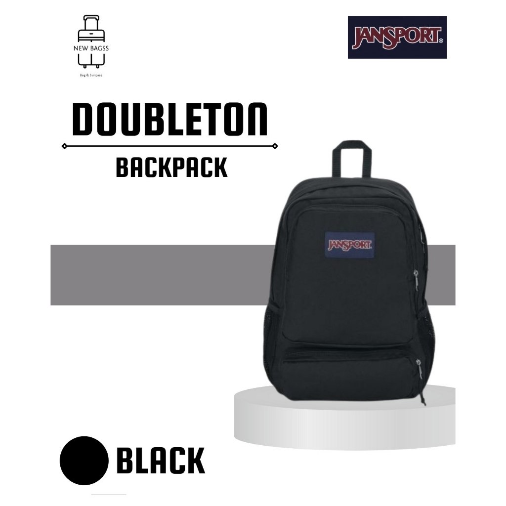 Jansport Tas Punggung / Backpack / Ransel/  Doubleton Black Original