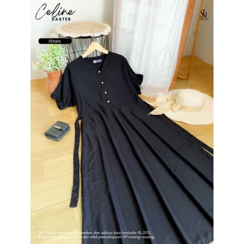 CELINE DASTER HOMEDRESS RAYON DRESS RUMAHAN DASTER PANJANG BUSUI FRIENDLY