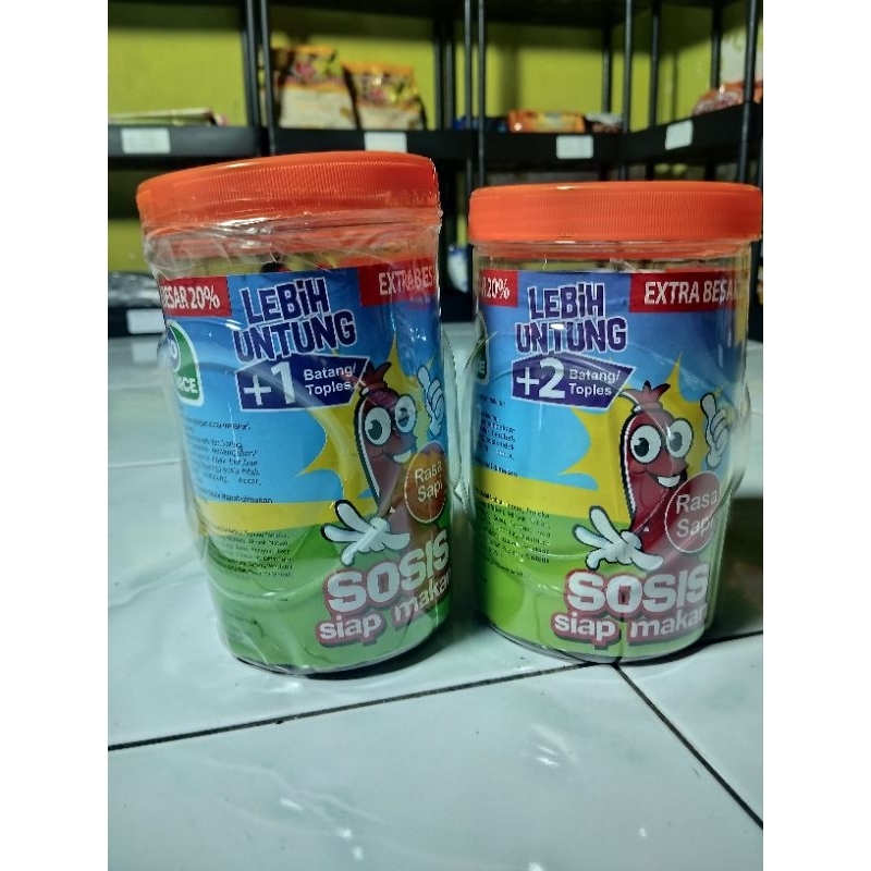 

Sosis so nice siap makan rasa ayam/sapi ( 1 TOPLES)