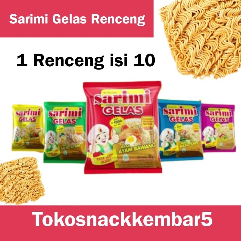 

SARIMI MI GELAS all Varian renceng isi 10