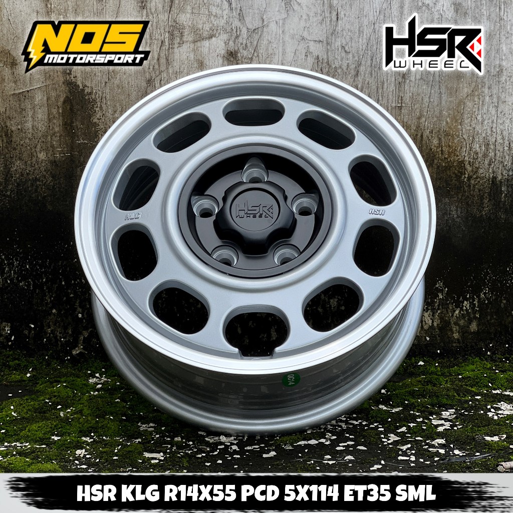 VELG MOBIL R14 LEBAR 55 PCD 5X114 ET35 VELG RACING RING 14 MODEL KALENG
