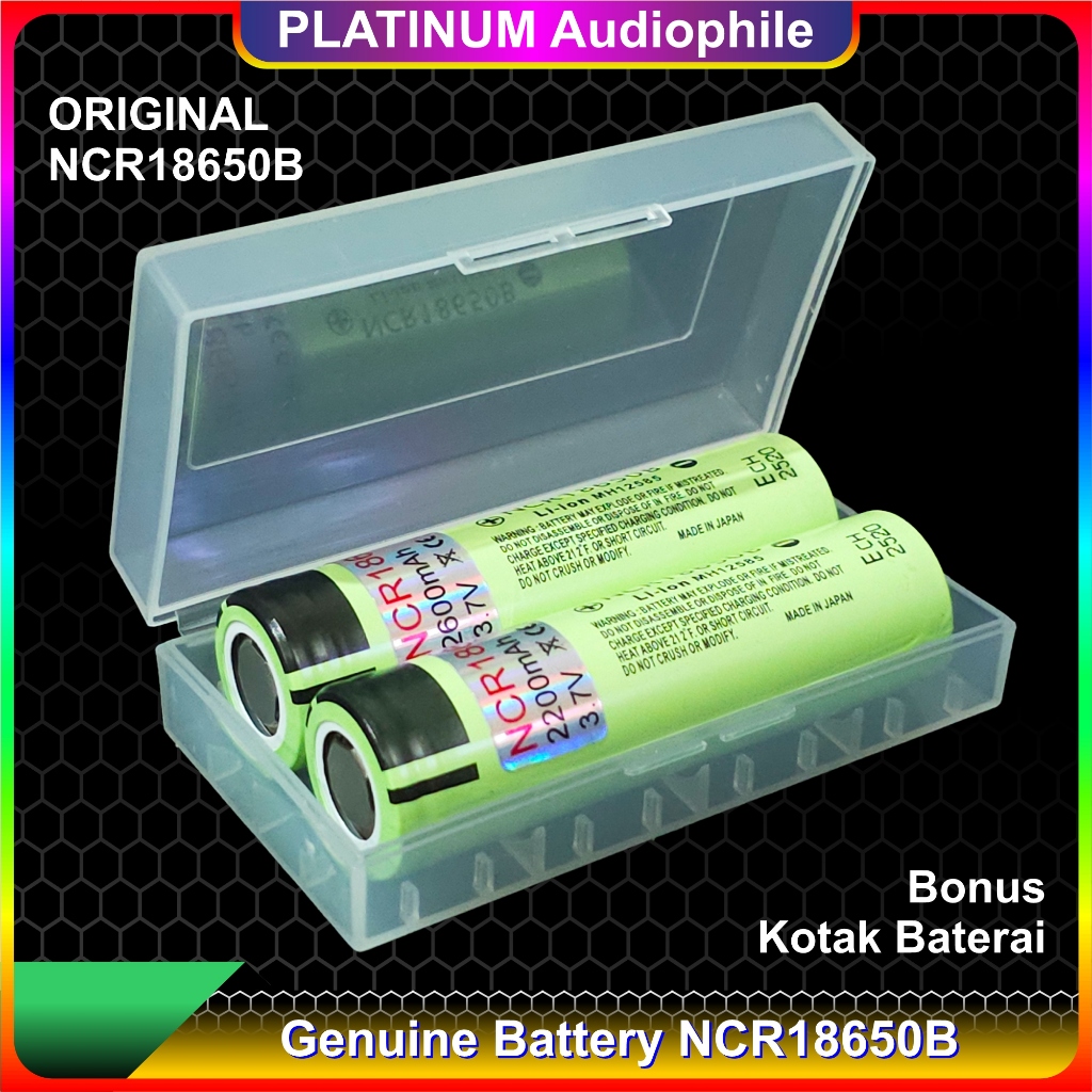 YC22 Baterai 18650 Panasonic 3400MAH Original Battery Batre Lithium Li-ion NCR 18650B