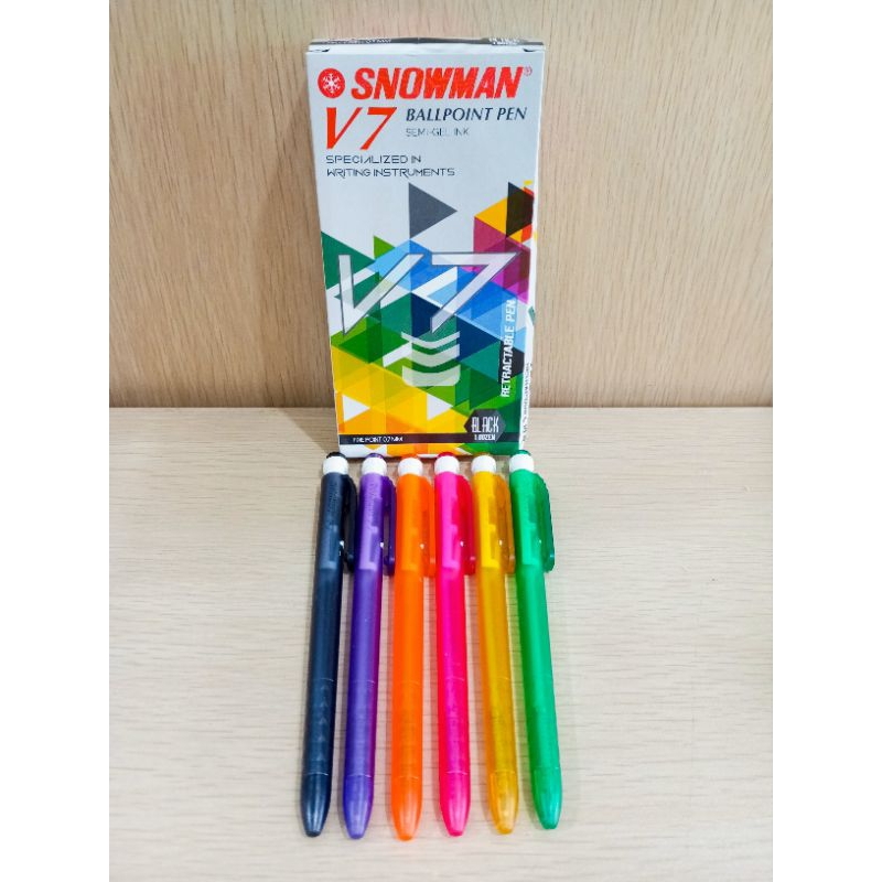 

(2PCS) PULPEN SNOWMAN V7 ECER