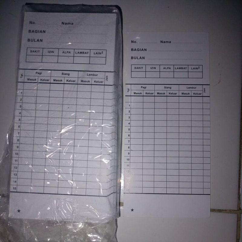 

kertas absen