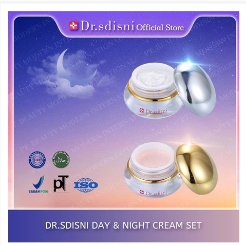 Dr. Sdisni (Day Cream + Night Cream) Anti-wrinkle, Menutrisi Kulit, Memutihkan Kulit Melembabkan, me