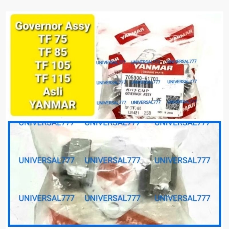 TF85 TF105 Governor Assy Asli YANMAR TF75 TF115 Kupu-Kupu Mesin Diesel TF 75 85 105 115 Original Gen