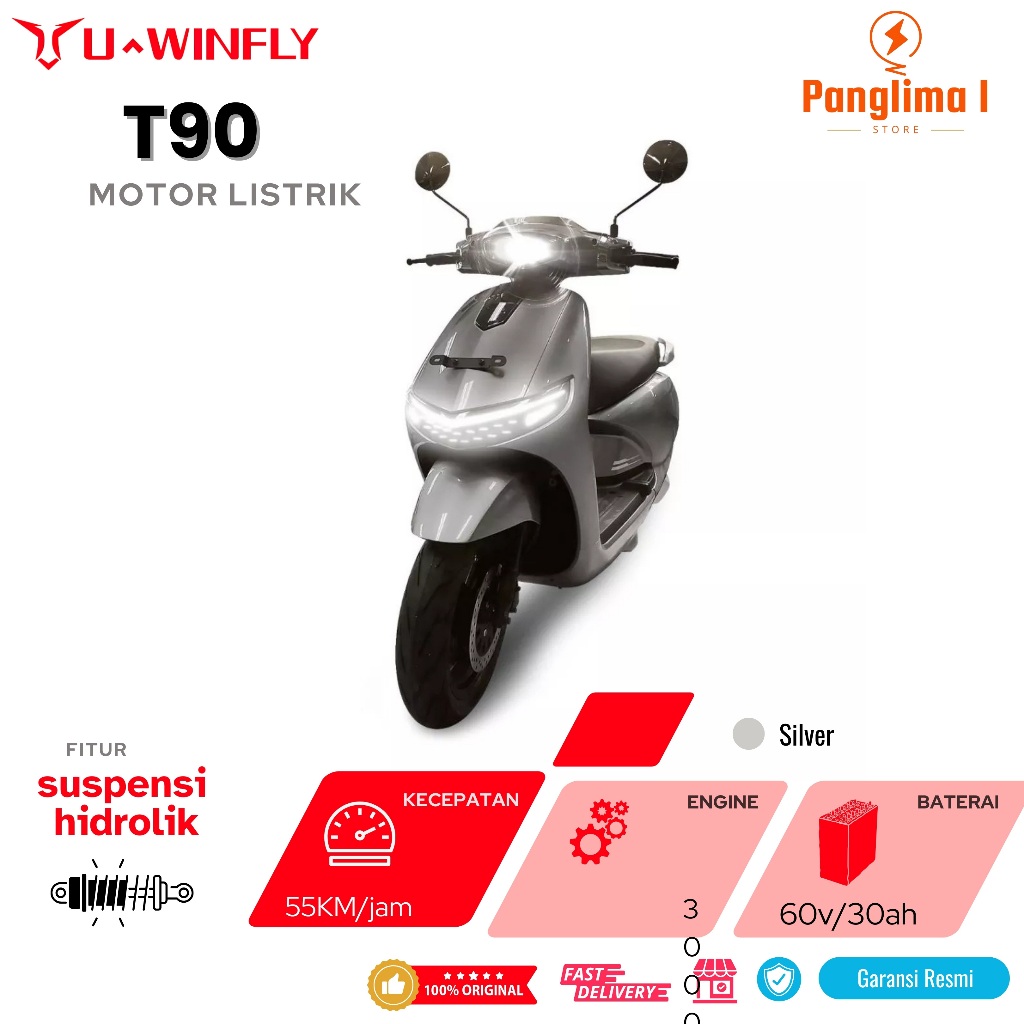 Sepeda Motor Listrik Uwinfly T90 LITHIUM TERBARU T 90