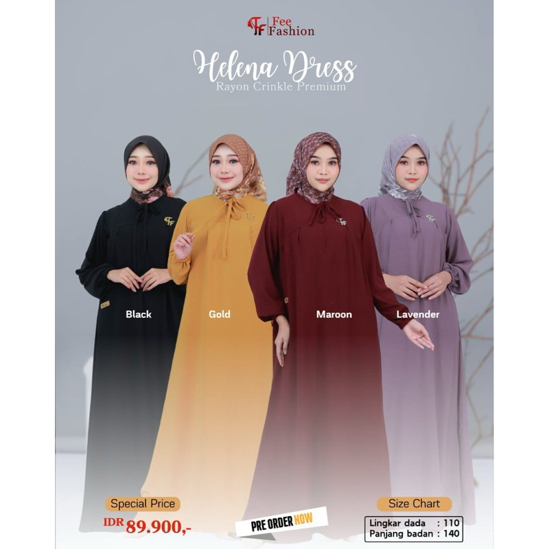 Fee Fashion - Dress / Gamis / Helena Dress Fee Fashion