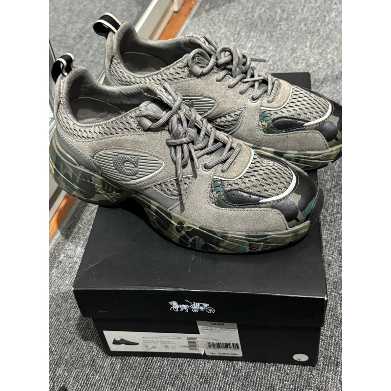 SEPATU COACH ORIGINAL Reflective Camo Tech Runner