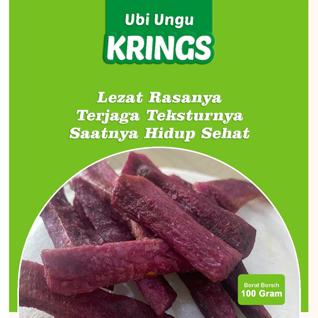 

Ubi Ungu Krings - Snack Kering Pouch - Food, Cemilan