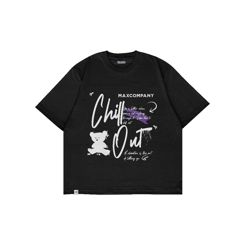 MAX COMPANY Tshirt Boxy Oversize Chill Jet Black