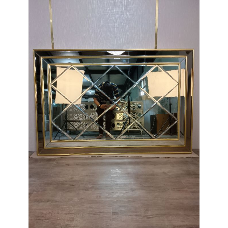 Frame Cermin Wajik / Cermin Bevel Uk. 80x120xm