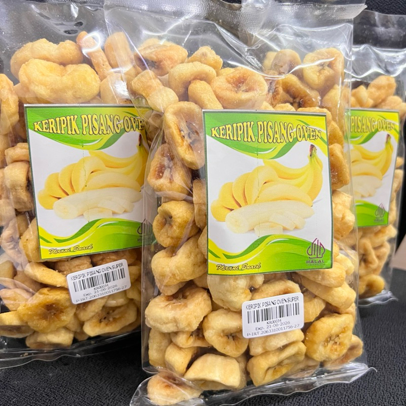 

KERIPIK PISANG OVEN KUALITAS SUPER 150GR 100% ASLI BUAH PISANG
