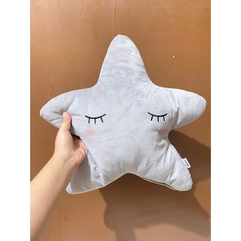 Boneka Bantal Pajangan Karakter Bintang Abu Size 42x42cm Original / Boneka Bentuk Bintang / Boneka M