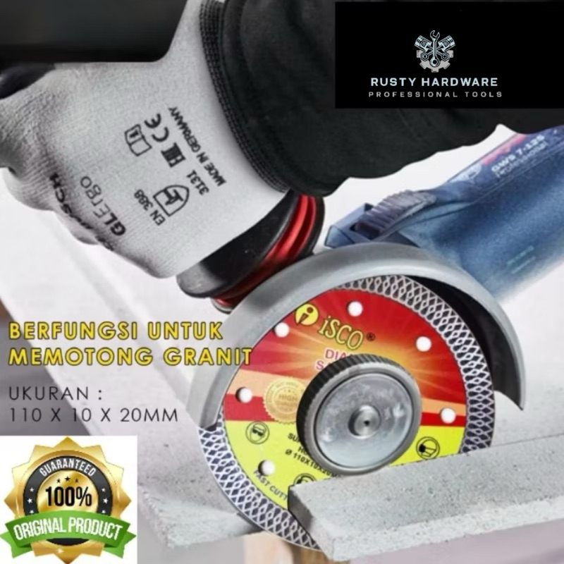 ISCO — MATA GERINDA POTONG KERAMIK / GRANITE KERAS X-TURBO 4”x1.2mm