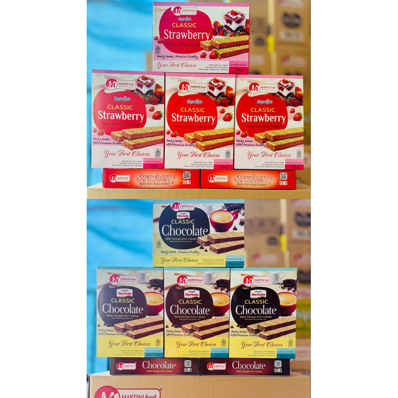 

Wafer Marindo Chocolate & Strawberry (1 Dus isi 24)