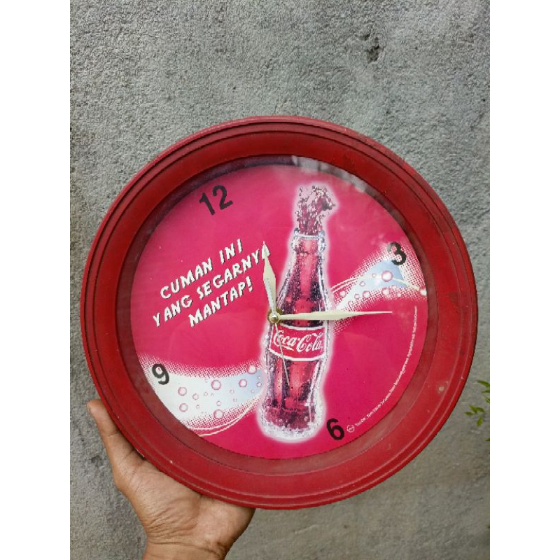 jam dinding coca cola antik jadul