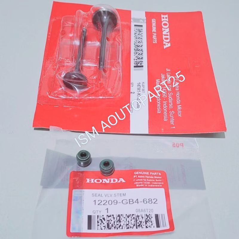 Klep Set+Seal Klep Ori KYZ Honda Supra x125 Helm'in Fi