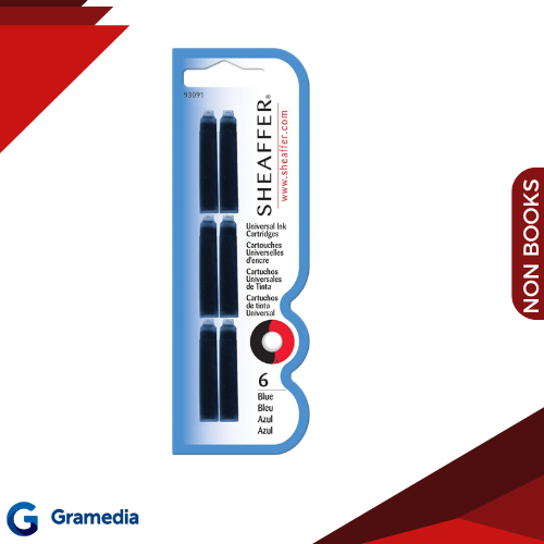 

Gramedia Medan - Sheaffer Reffil ink catridge universal blue atau black