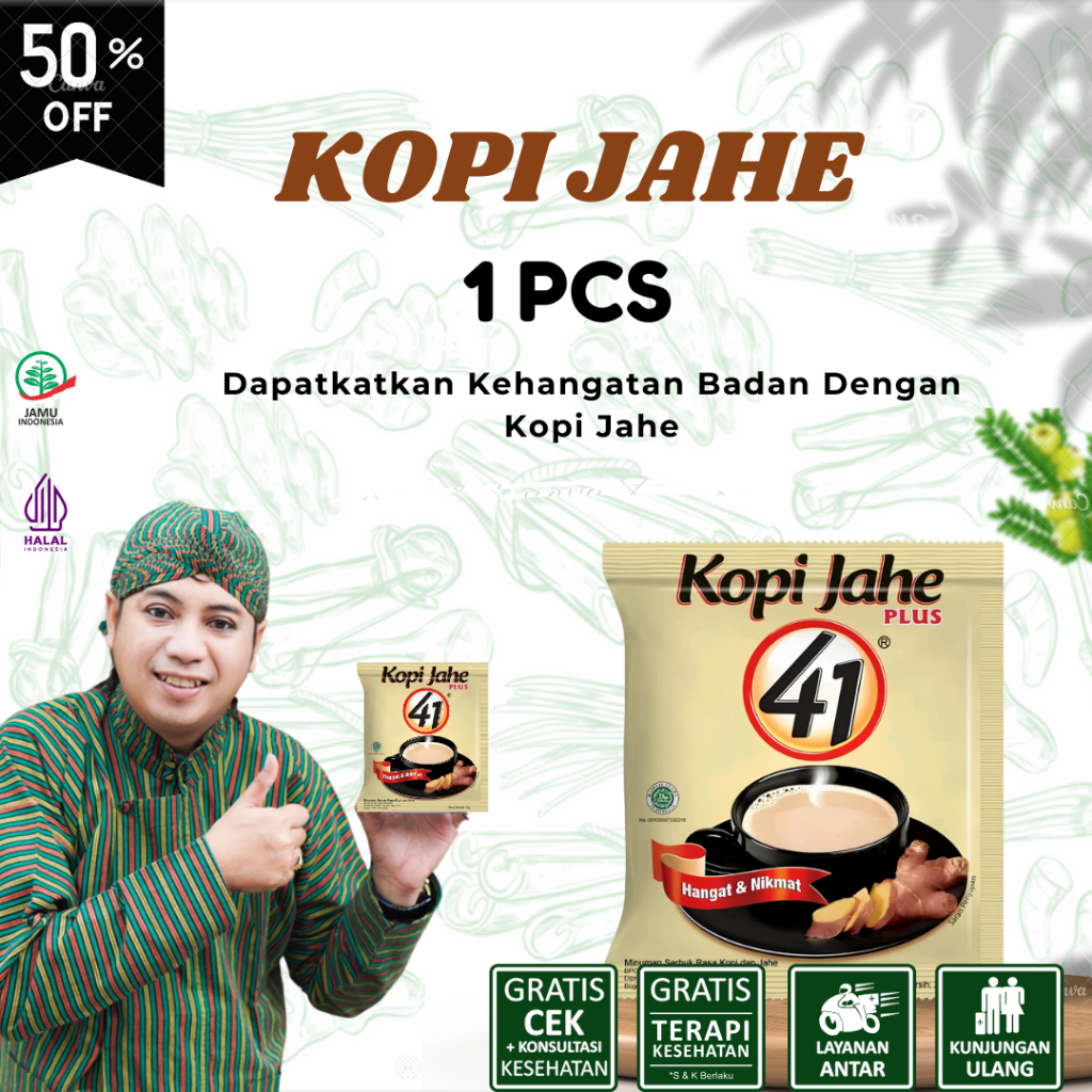 

Kopi Jahe 41 Isi 1 PCS Original - BPOM