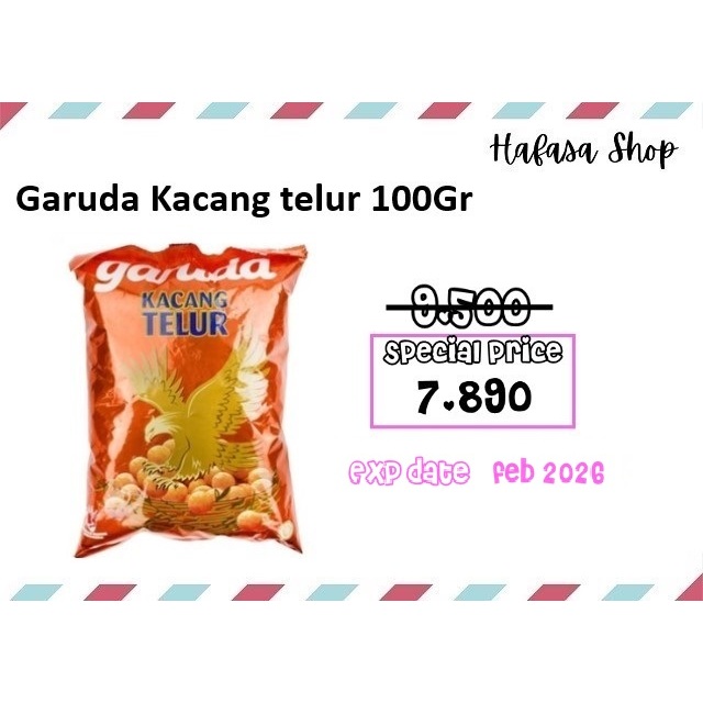 

Snack Garuda kacang Telur 100 Gram