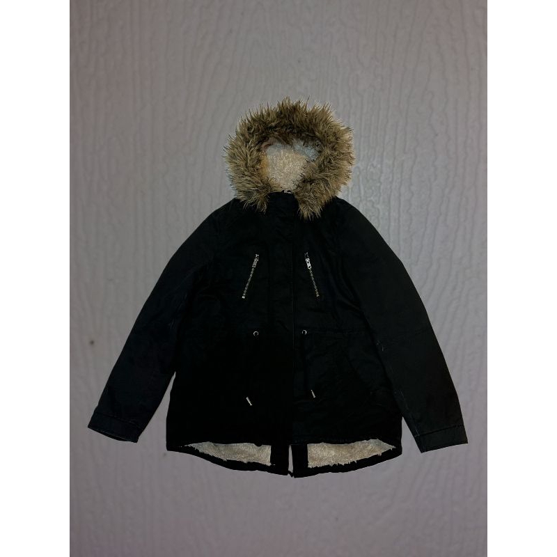 Jaket Kerah Bulu Winter | Jaket Musim Dingin | Jaket Winter H&M