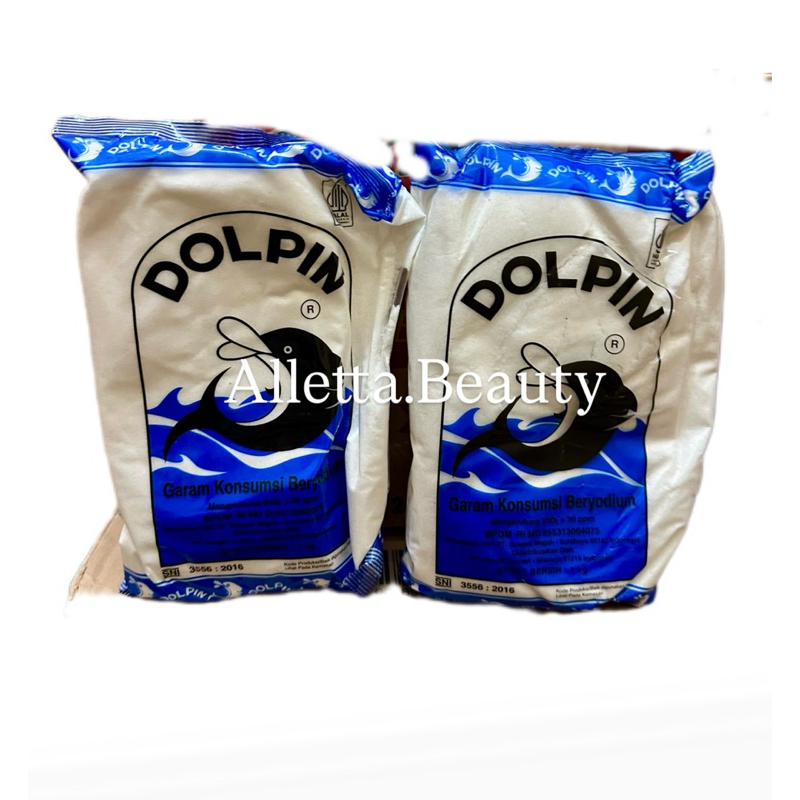 Garam Dolpin 1KG Garam Dapur Beryodium (Dolpin garam Konsumsi 1kg)