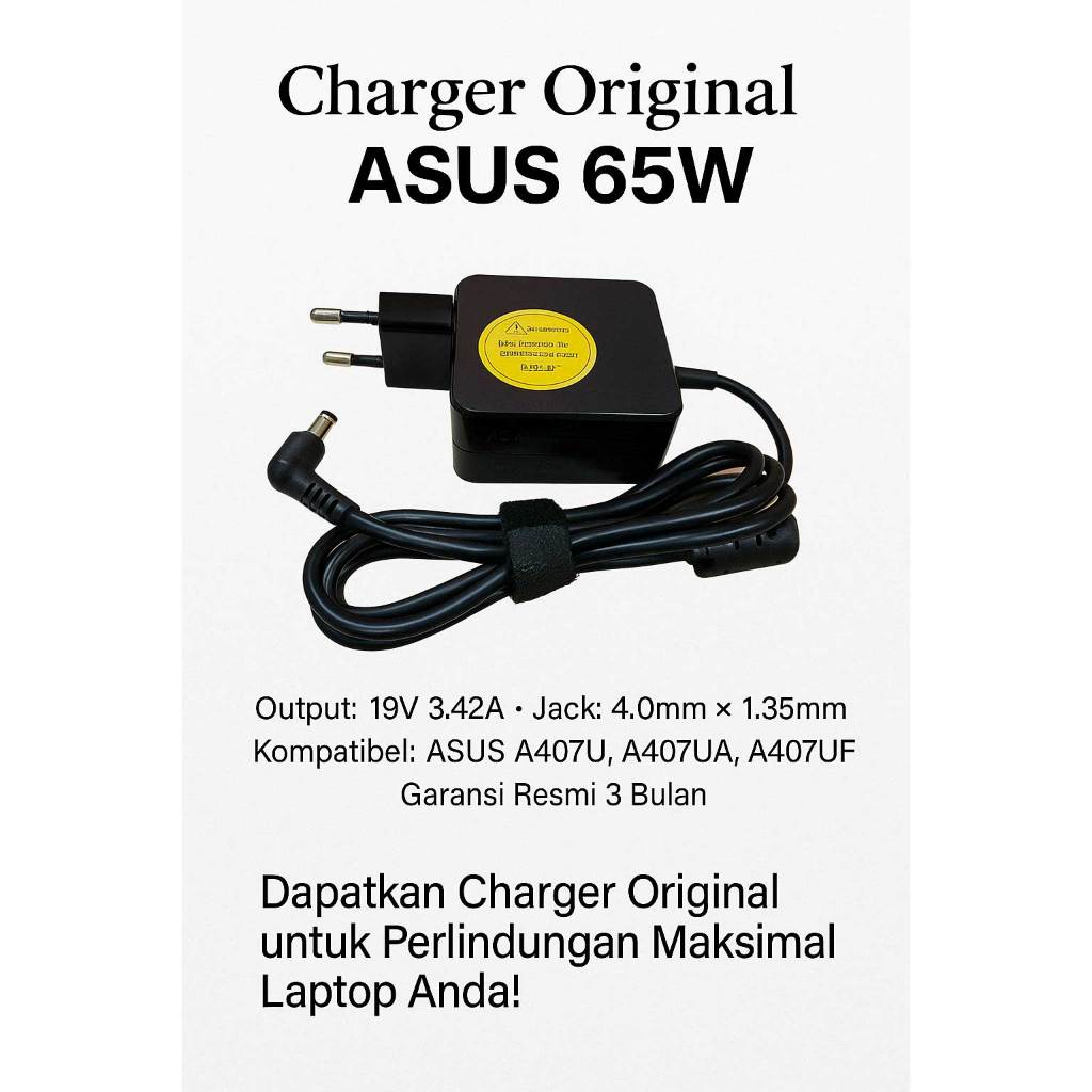 Adaptor Charger Asus A407U A407UA 4.0*1.