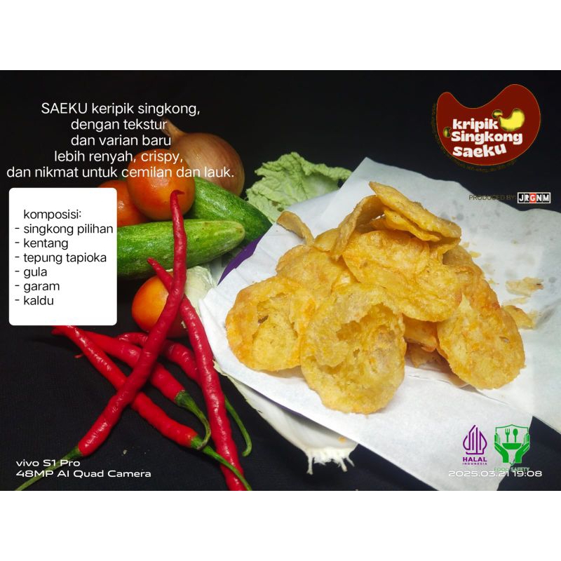 

Keripik singkong Renyah varian jagung manis