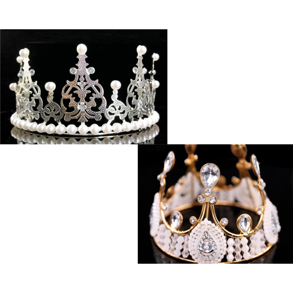 Topper Kue Mahkota Ulang Tahun / Topper Cake Premium / Topper Kue Mahkota Hiasan Pernikahan